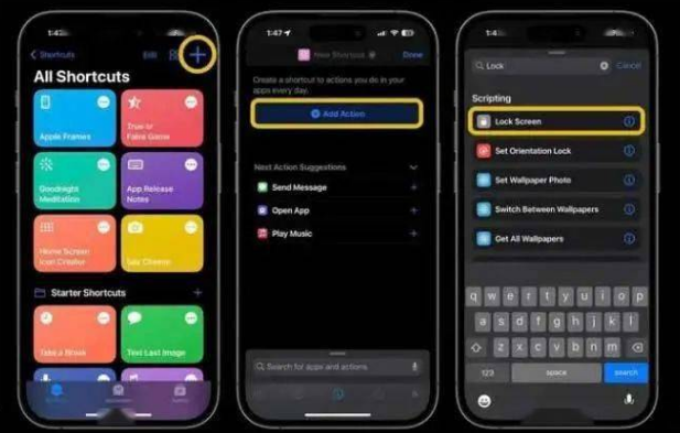 咸阳苹果14锁屏维修店分享iPhone14升级iOS16.4后如何创建锁屏快捷方式 