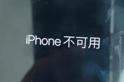 咸阳苹果服务网点分享锁屏界面显示“iPhone 不可用”如何解决 