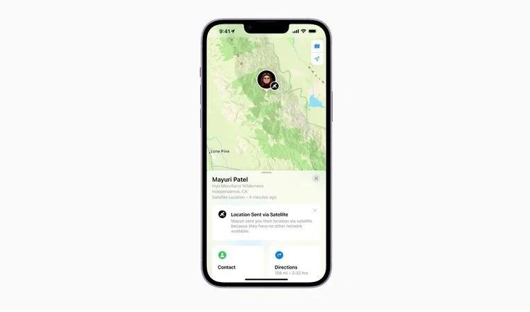 咸阳苹果14维修分享iPhone14系列中 FindMy功能通过卫星分享位置方法教程 